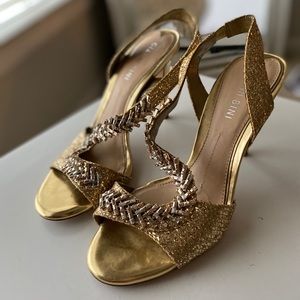 Gianni Bini Gold Heels